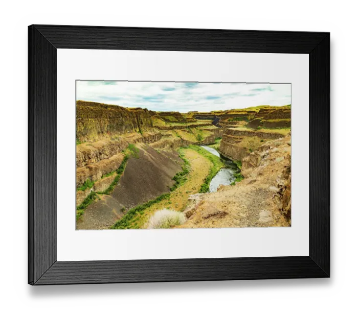 Framed Print : USA, Washington State, Whitman County, Palouse. River running through a canyon Framed Print : USA, Washington State, Whitman County, Palouse. River running through a canyon