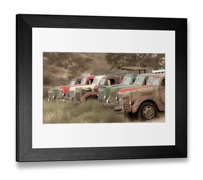 Framed Print : USA, Washington State, Whitman County, Palouse. Colfax. Old trucks Framed Print : USA, Washington State, Whitman County, Palouse. Colfax. Old trucks