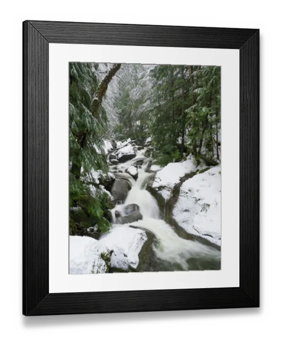 Framed Print : Washington State, Central Cascades. Martin Creek