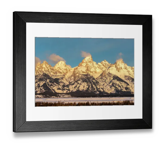 Framed Print : USA, Wyoming, Grand Teton National Park. Grand Tetons in winter Framed Print : USA, Wyoming, Grand Teton National Park. Grand Tetons in winter