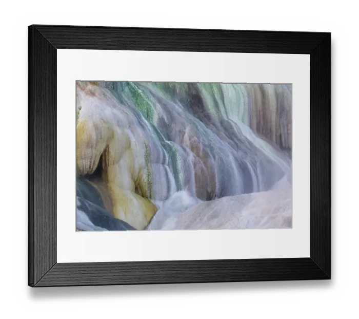 Framed Print : USA, Wyoming, Yellowstone National Park. Mammoth Hot Springs