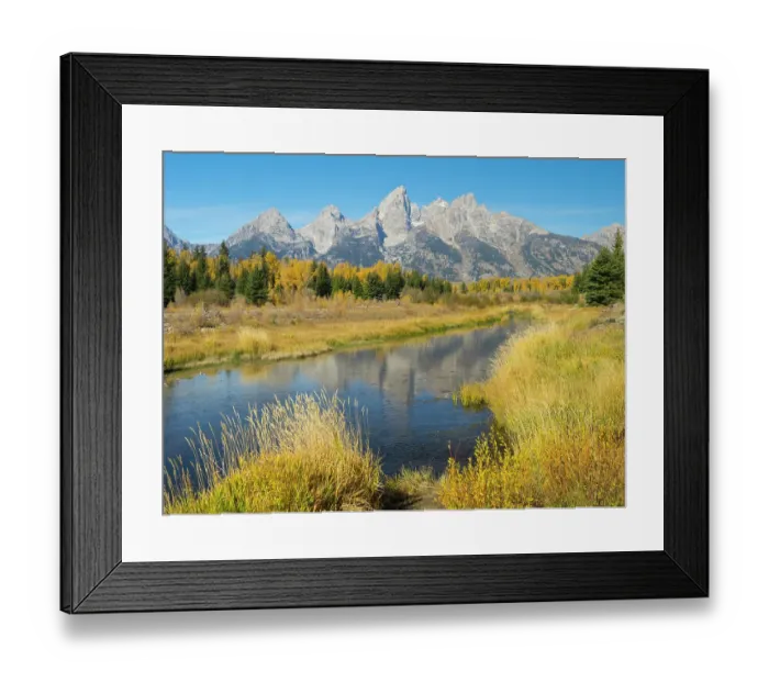 Framed Print : Wyoming, Grand Teton National Park. Teton Range with Grand Teton and Snake River Framed Print : Wyoming, Grand Teton National Park. Teton Range with Grand Teton and Snake River