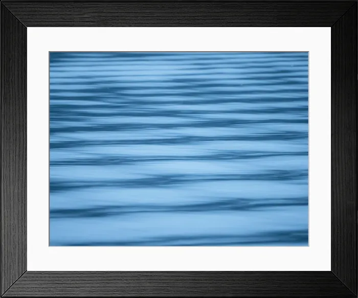 Framed Print : Ripples on water abstract