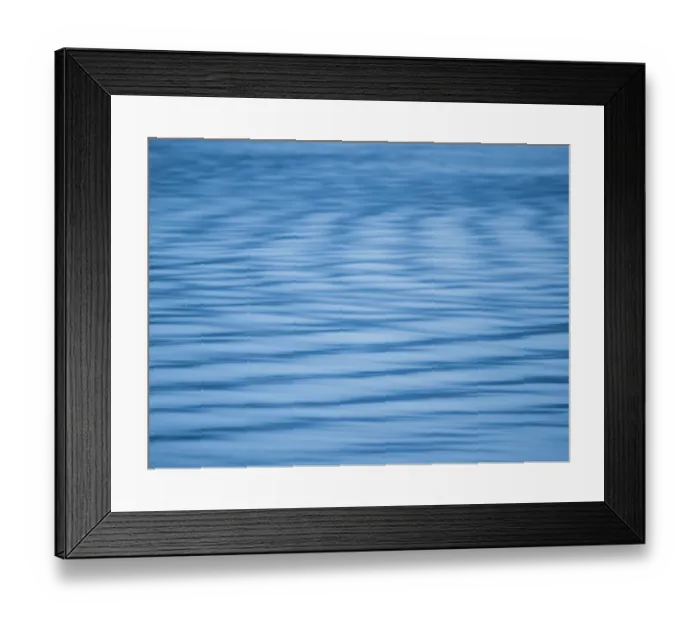 Framed Print : Ripples on water abstract