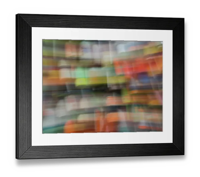 Framed Print : Abstract blur of floats for lobster traps Framed Print : Abstract blur of floats for lobster traps
