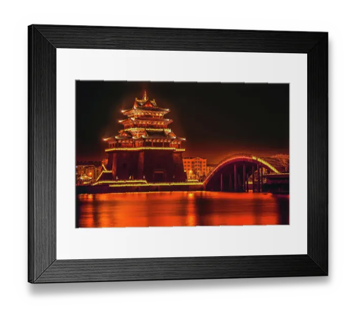 Framed Print : Jinming Lake, Kaifeng, China. Kaifeng was the capital of the Song Dynasty, 1000 to 1100 AD Framed Print : Jinming Lake, Kaifeng, China. Kaifeng was the capital of the Song Dynasty, 1000 to 1100 AD