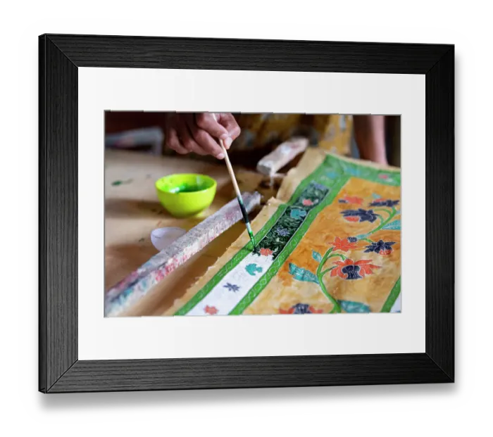 Framed Print : Indonesia, Bali. Traditional handicraft village of Tohpati specializing in hand made batik fabric Framed Print : Indonesia, Bali. Traditional handicraft village of Tohpati specializing in hand made batik fabric