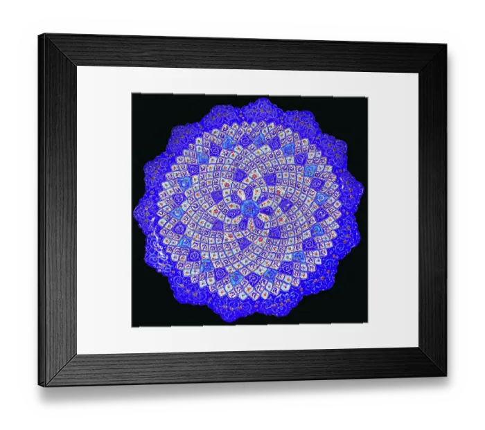 Framed Print : Blue pottery plate, Madaba, Jordan Framed Print : Blue pottery plate, Madaba, Jordan