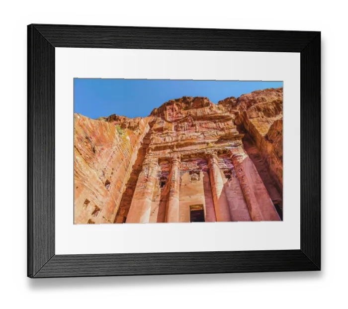Framed Print : Royal Tombs, Petra, Jordan. Built by Nabataeans in 200 BC to 400 AD