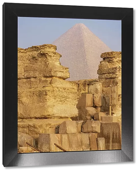 Giza, Cairo, Egypt. The Pyramid of Khufu, the Great Pyramid of Giza