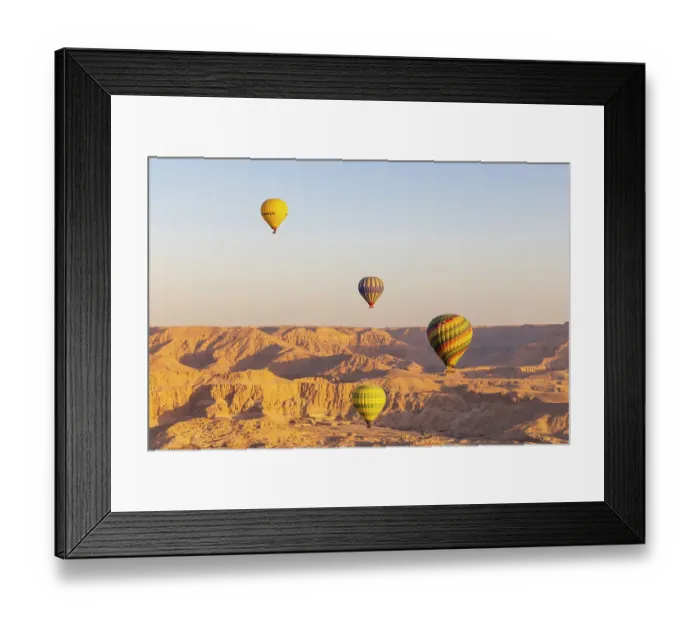 Framed Print : Luxor, Egypt. Hot air balloons taking tourist for a ride. (Editorial Use Only) Framed Print : Luxor, Egypt. Hot air balloons taking tourist for a ride. (Editorial Use Only)