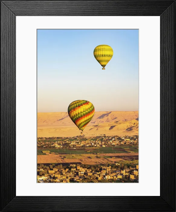 Framed Print : Luxor, Egypt. Hot air balloons taking tourist for a ride. (Editorial Use Only) Framed Print : Luxor, Egypt. Hot air balloons taking tourist for a ride. (Editorial Use Only)
