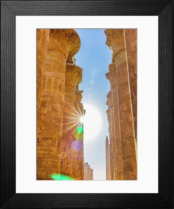 Framed Print : Karnak, Luxor, Egypt. Columns of the Great Hypostyle Hall at the Karnak Temple Complex Framed Print : Karnak, Luxor, Egypt. Columns of the Great Hypostyle Hall at the Karnak Temple Complex