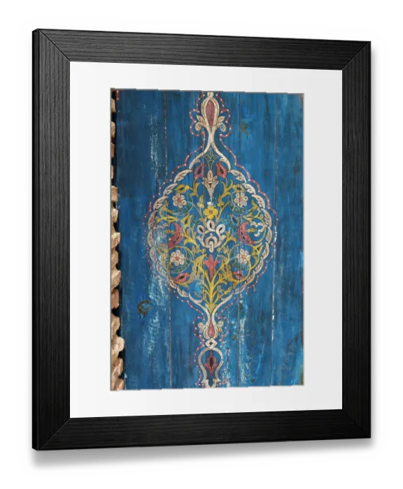 Framed Print : Marrakech, Morocco. The Saadian tombs which is the famous royal necropolis from the 16th century. Old painted door Framed Print : Marrakech, Morocco. The Saadian tombs which is the famous royal necropolis from the 16th century. Old painted door