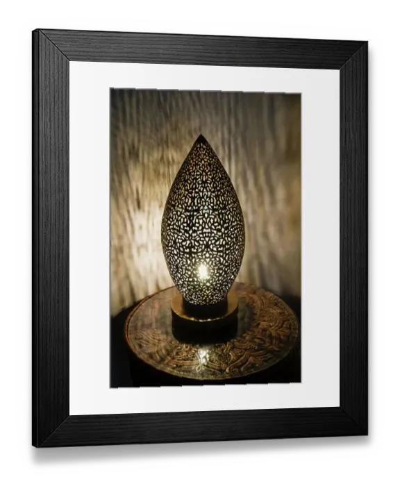 Framed Print : Fes, Morocco. Intricate carved metal lamp Framed Print : Fes, Morocco. Intricate carved metal lamp