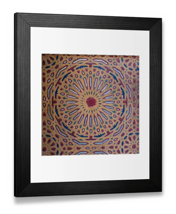 Framed Print : Fes, Morocco. Stunning hand painted door of an old mosque. Design detail Framed Print : Fes, Morocco. Stunning hand painted door of an old mosque. Design detail
