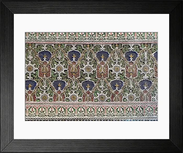 Framed Print : Fes, Morocco. Beautiful hand carved plaster detail, Moorish design Framed Print : Fes, Morocco. Beautiful hand carved plaster detail, Moorish design