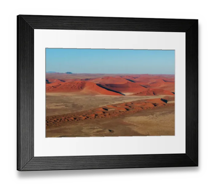 Framed Print : An aerial view of red sand dunes in the Namib desert. Namib Naukluft Park, Namibia Framed Print : An aerial view of red sand dunes in the Namib desert. Namib Naukluft Park, Namibia