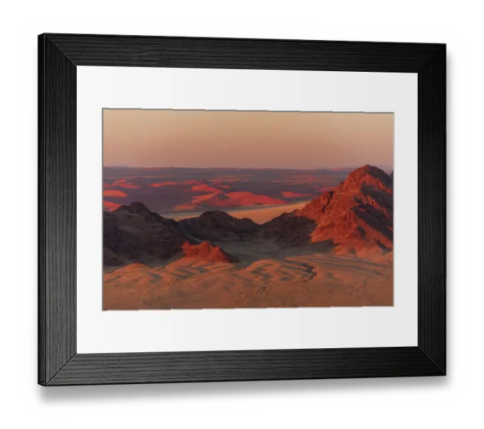 Framed Print : Light illuminates the Naukluft Mountains and Namib Desert at sunrise. Namib Naukluft Park, Namibia Framed Print : Light illuminates the Naukluft Mountains and Namib Desert at sunrise. Namib Naukluft Park, Namibia