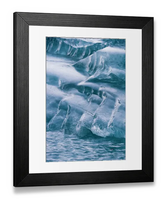 Framed Print : Detail of an iceberg, Skontorp cove, Paradise Bay, Antarctica