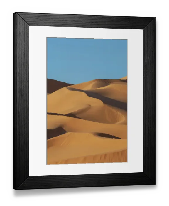 Framed Print : Sand dunes in the Erg Awbari. Fezzan, Libya