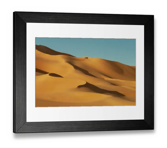 Framed Print : Sand dunes in the Erg Awbari. Fezzan, Libya