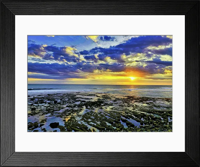 Framed Print : The golden light of the setting sun reflects a gold glow on the beach at Pererenan Beach, as the waves roll in on Bali, Indonesia Framed Print : The golden light of the setting sun reflects a gold glow on the beach at Pererenan Beach, as the waves roll in on Bali, Indonesia