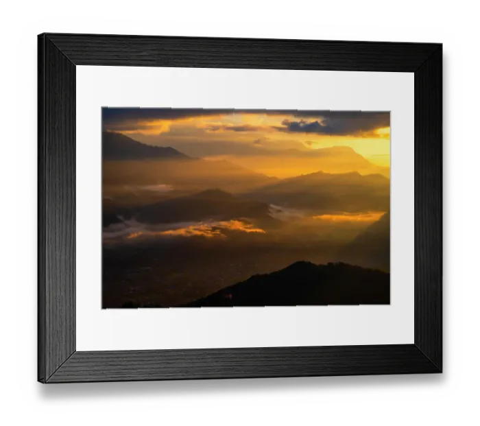 Framed Print : Asia, Nepal, Pokhara. Sarangkot sunrise Framed Print : Asia, Nepal, Pokhara. Sarangkot sunrise