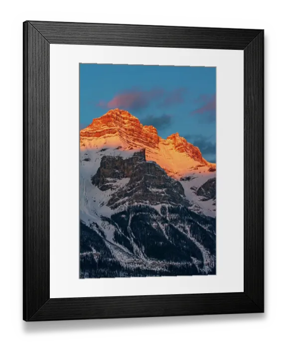 Framed Print : Canada, Alberta, Banff National Park. Mt. Rundle at sunset Framed Print : Canada, Alberta, Banff National Park. Mt. Rundle at sunset
