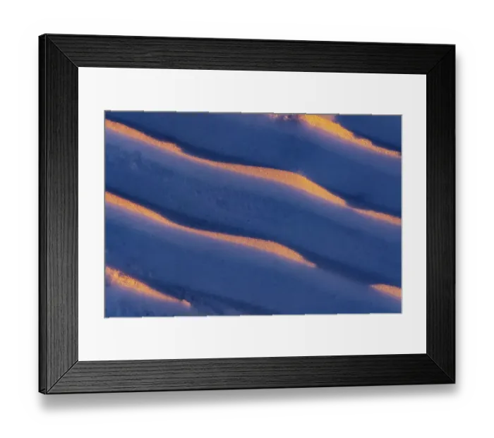 Framed Print : Canada, Manitoba, Winnipeg. Shadows on snow at sunset Framed Print : Canada, Manitoba, Winnipeg. Shadows on snow at sunset