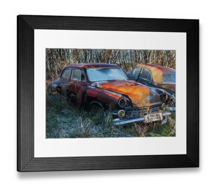 Framed Print : Canada, Manitoba, St. Lupicin. Rusted vintage cars. (Editorial Use Only) Framed Print : Canada, Manitoba, St. Lupicin. Rusted vintage cars. (Editorial Use Only)
