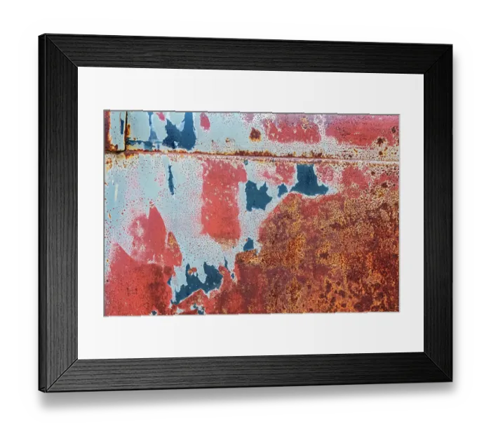 Framed Print : Canada, Manitoba, St. Lupicin. Close-up of rusted paint patterns on vintage car Framed Print : Canada, Manitoba, St. Lupicin. Close-up of rusted paint patterns on vintage car