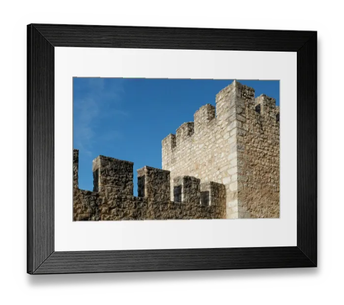 Framed Print : Torres Novas, Portugal. Castle fortress