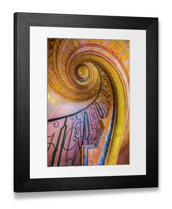 Framed Print : Europe, Austria, Melk. Spiral staircase in the Monastery of Melk Framed Print : Europe, Austria, Melk. Spiral staircase in the Monastery of Melk