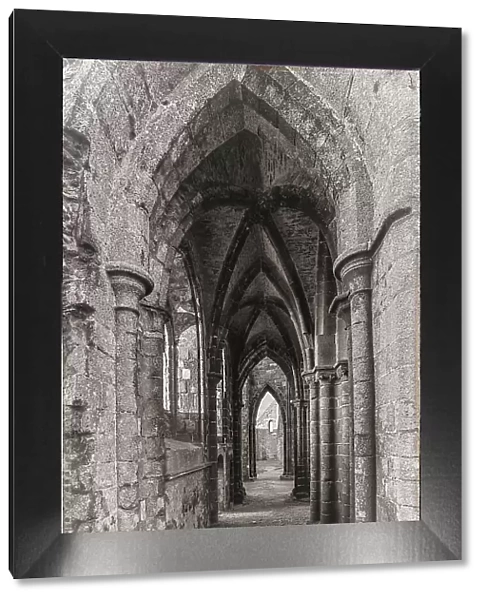 France, Brittany, Plougonvelin. Ruins of the Abbey of Saint Mathieu