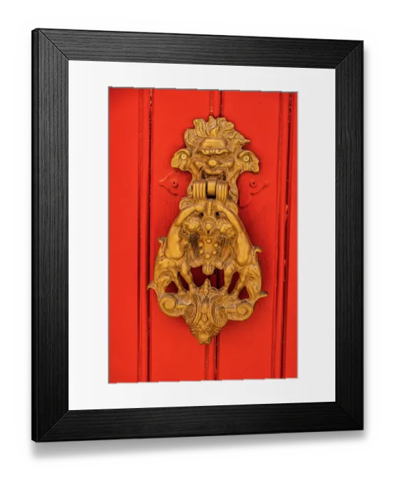 Framed Print : Roussillon door knocker, Provence, France Framed Print : Roussillon door knocker, Provence, France