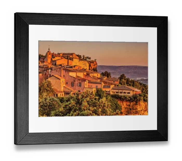 Framed Print : Roussillon morning, Provence, France