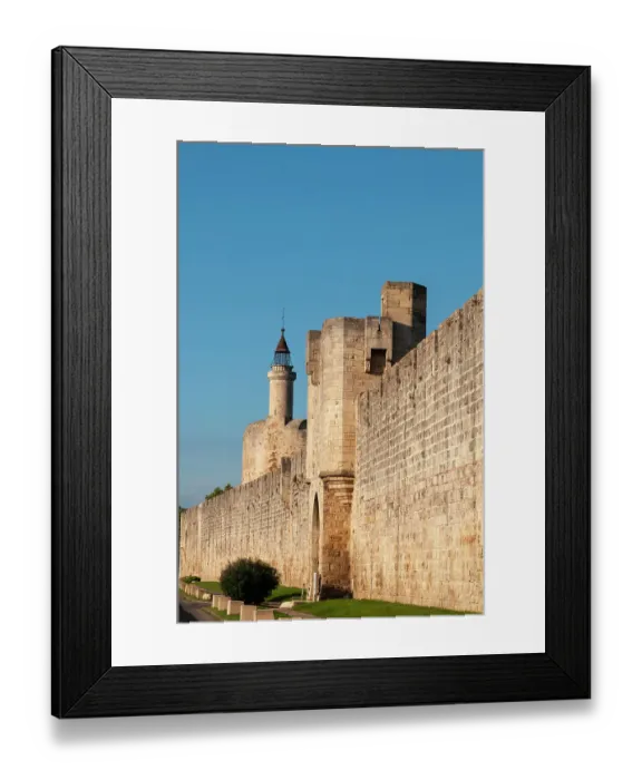 Framed Print : A scenic view of a gate in the Aigues Mortes city wall. Gard, Languedoc Roussillon, France Framed Print : A scenic view of a gate in the Aigues Mortes city wall. Gard, Languedoc Roussillon, France