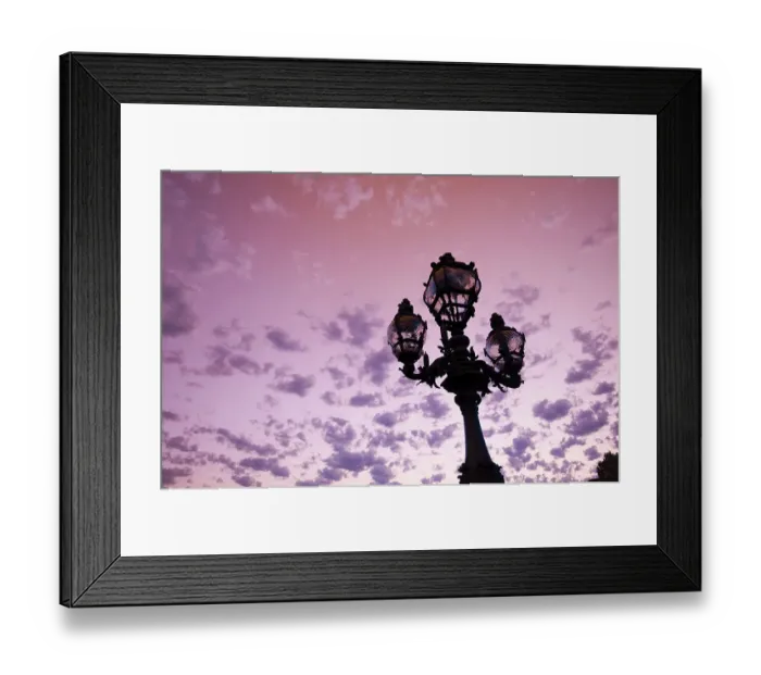 Framed Print : Looking up at a lamp post on Pont Alexandre III, with a pink sky behind it. Pont Alexandre III, Paris, Ile-de-France, France Framed Print : Looking up at a lamp post on Pont Alexandre III, with a pink sky behind it. Pont Alexandre III, Paris, Ile-de-France, France