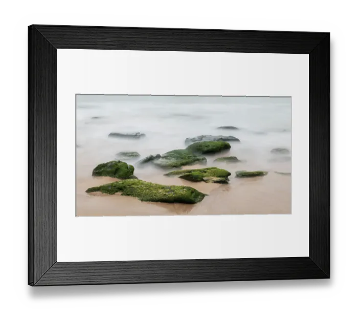 Framed Print : Ireland, Dunquin, Kinnard Beach. Abstract of wave froth and rocks on shore Framed Print : Ireland, Dunquin, Kinnard Beach. Abstract of wave froth and rocks on shore