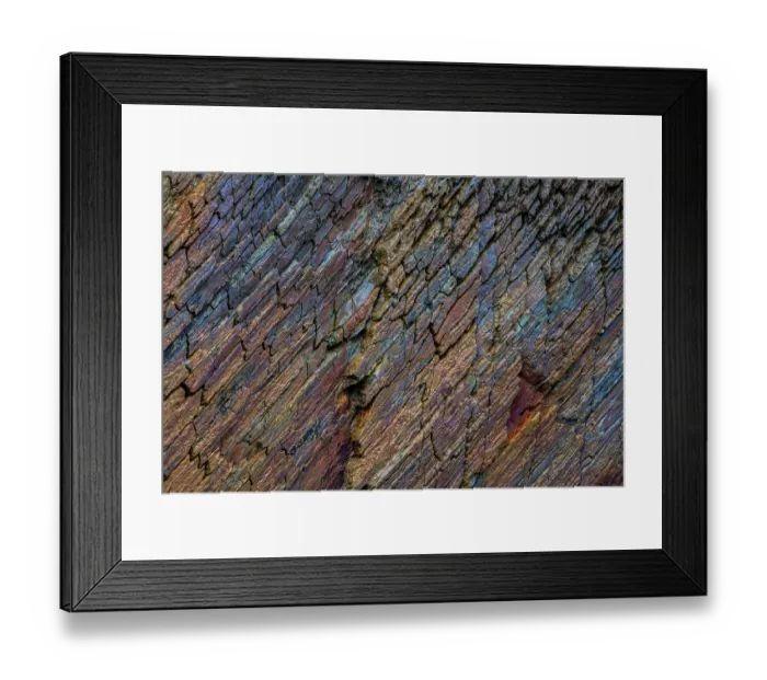 Framed Print : Ireland, Ferriter's Cove. Close-up of rock face colors Framed Print : Ireland, Ferriter's Cove. Close-up of rock face colors