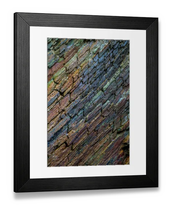 Framed Print : Ireland, Ferriter's Cove. Close-up of rock face colors Framed Print : Ireland, Ferriter's Cove. Close-up of rock face colors