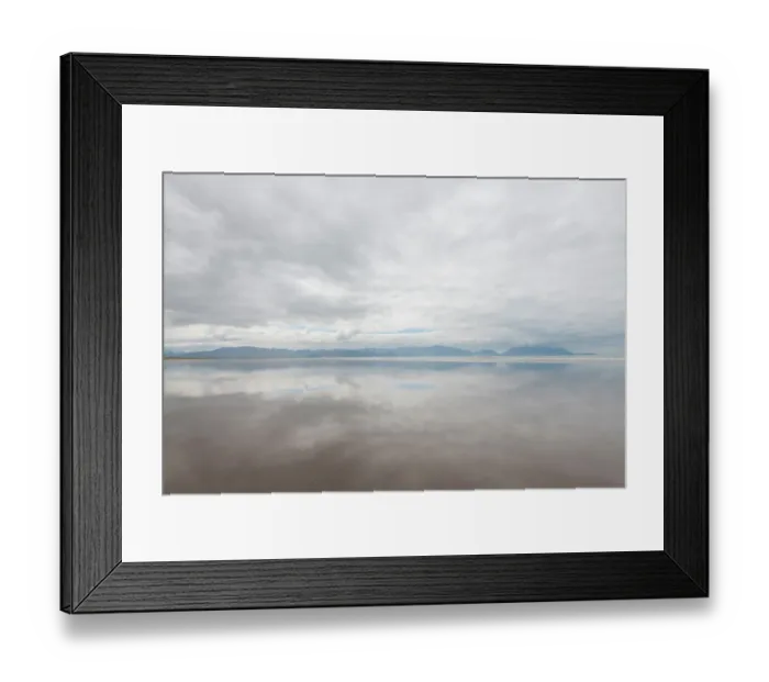 Framed Print : Ireland, Inch Strand. Landscape with fog on ocean and beach Framed Print : Ireland, Inch Strand. Landscape with fog on ocean and beach