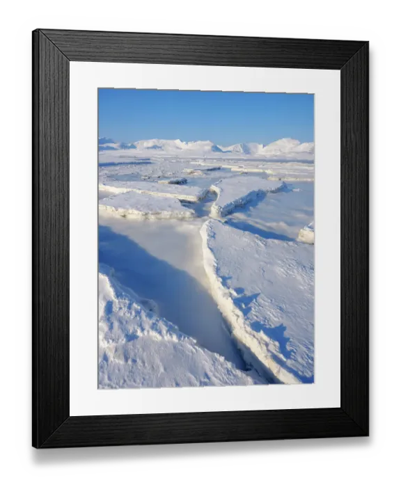 Framed Print : Landscape at frozen Gronfjorden, Island of Spitsbergen. Arctic region, Scandinavia, Norway, Svalbard Framed Print : Landscape at frozen Gronfjorden, Island of Spitsbergen. Arctic region, Scandinavia, Norway, Svalbard