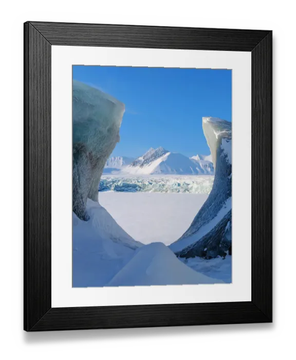 Framed Print : Serac, glacier Fridtjovbreen. Landscape in Van Mijenfjorden National Park, (former Nordenskiold National Park), Island of Spitsbergen Framed Print : Serac, glacier Fridtjovbreen. Landscape in Van Mijenfjorden National Park, (former Nordenskiold National Park), Island of Spitsbergen