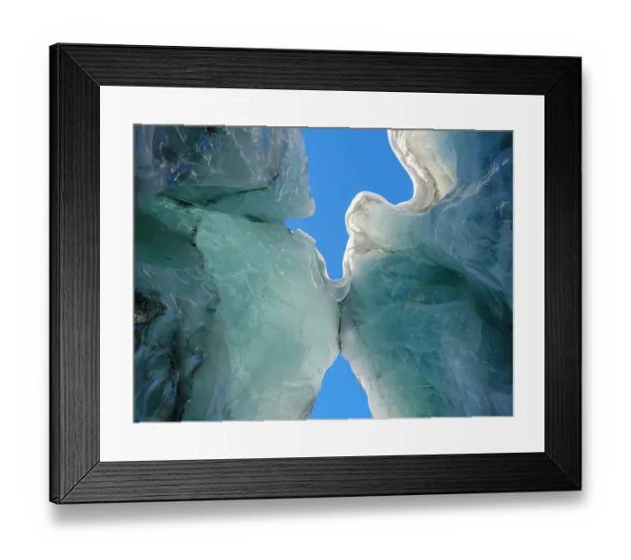 Framed Print : Serac, glacier Fridtjovbreen. Landscape in Van Mijenfjorden National Park, (former Nordenskiold National Park), Island of Spitsbergen