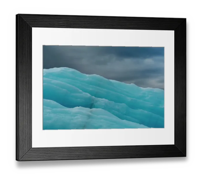 Framed Print : Detail of an iceberg at Krossfjorden. Spitsbergen, Svalbard, Norway