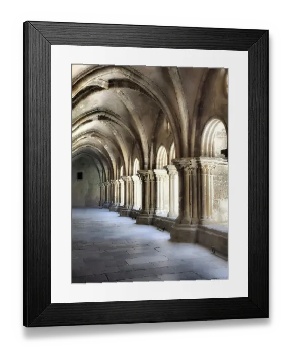 Framed Print : The early 12 century cloister in the old Cathedral (Se Velha) Framed Print : The early 12 century cloister in the old Cathedral (Se Velha)