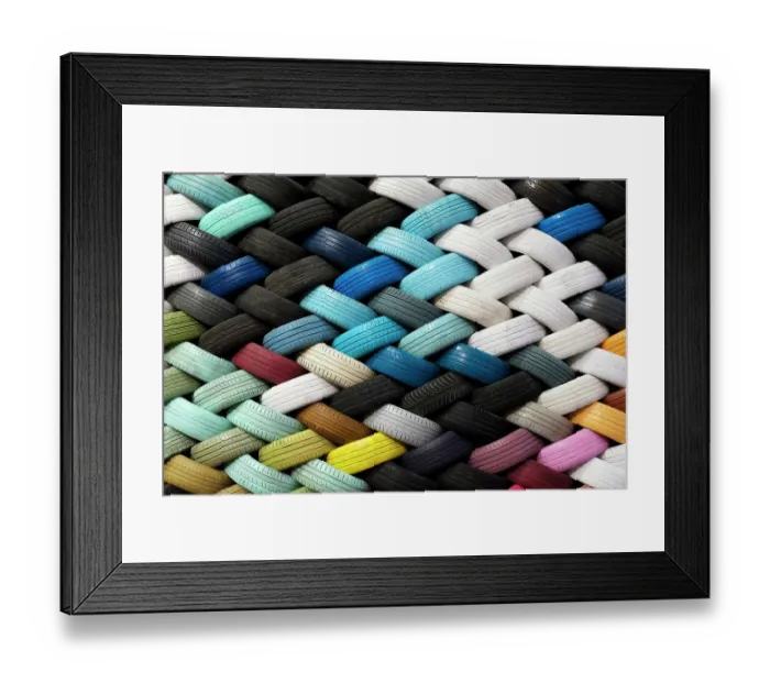 Framed Print : Lisbon, Portugal. Recycled tires Framed Print : Lisbon, Portugal. Recycled tires