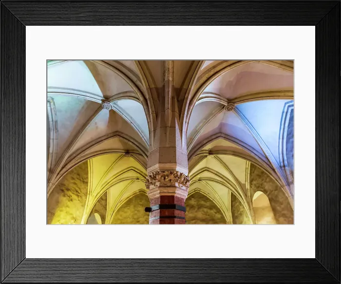 Framed Print : Romania, Hunedoara. Corvin Castle, Gothic-Renaissance castle, one of the largest castles in Europe